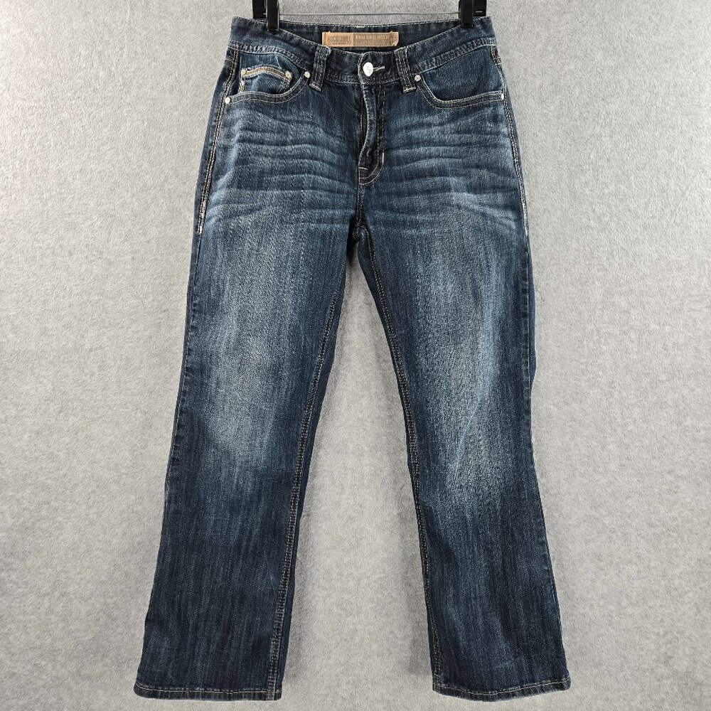 Rock & Roll Jeans Mens 32x32 Double Barrel Relaxed Bootcut Leg Cowboy Western